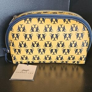 Dabney Lee Yellow and Black Cosmetic Bag